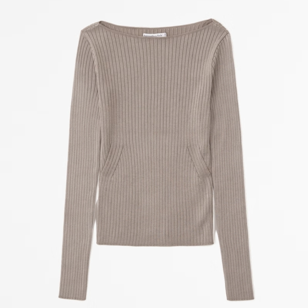A&F Glossy Slash Sweater